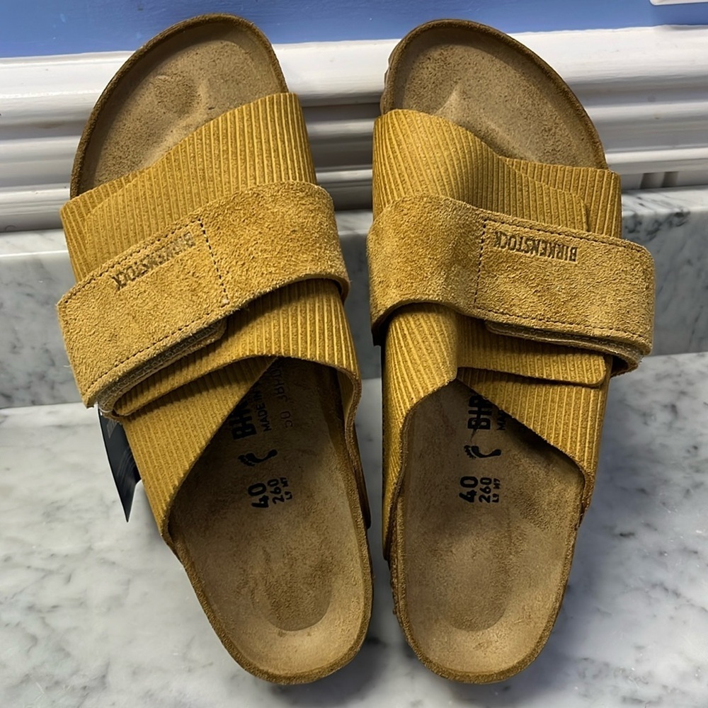 Birkenstock Kyoto Suede Embossed Sandal Size 9 NWT - Picture 5 of 13